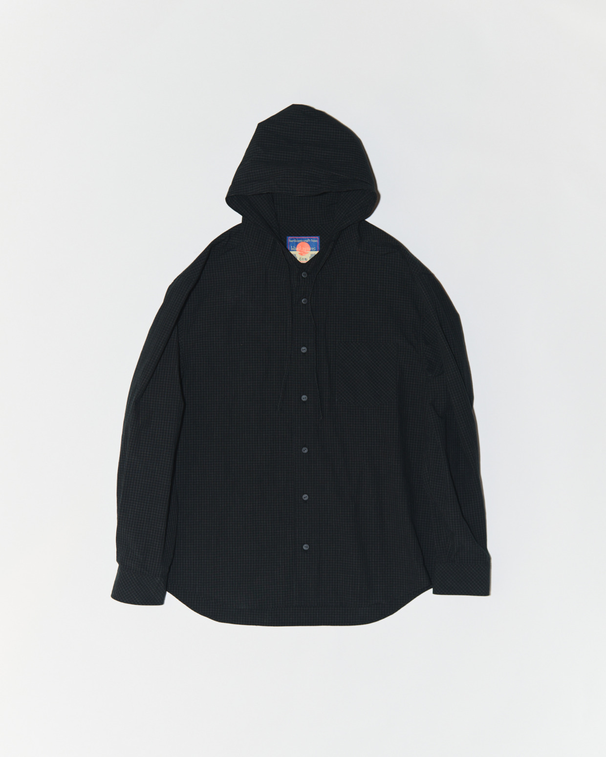 945-82GS195-2 GRID CHECK HOODED SHIRT