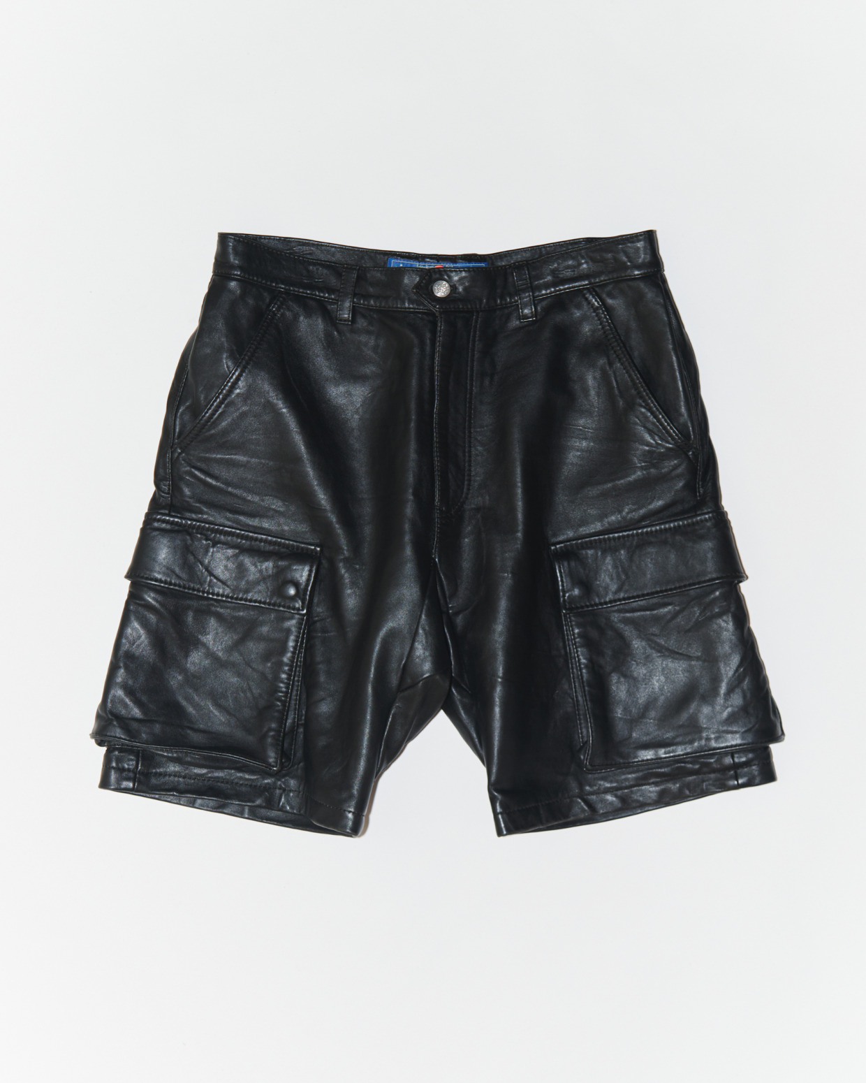 945-82GP268-1 LEATHER CARGO PANTS
