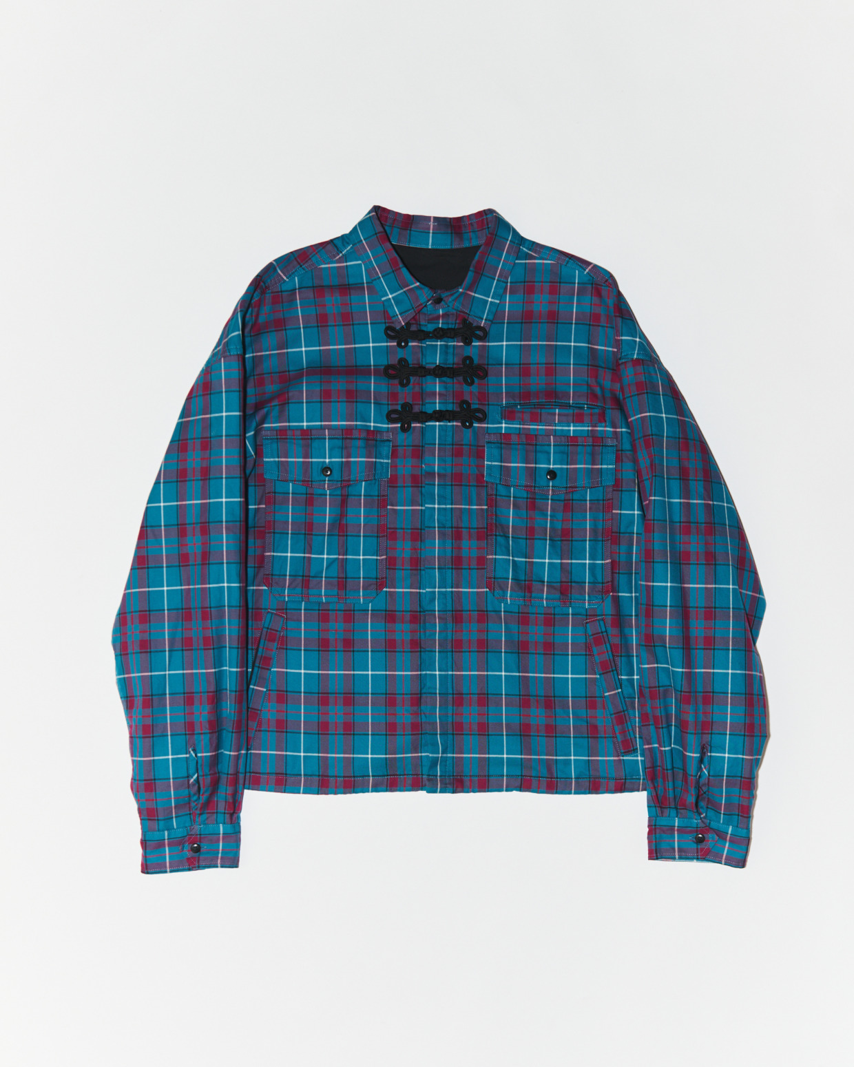 945-82GS192-1 CHINA MILITARY CHECK SHIRTS