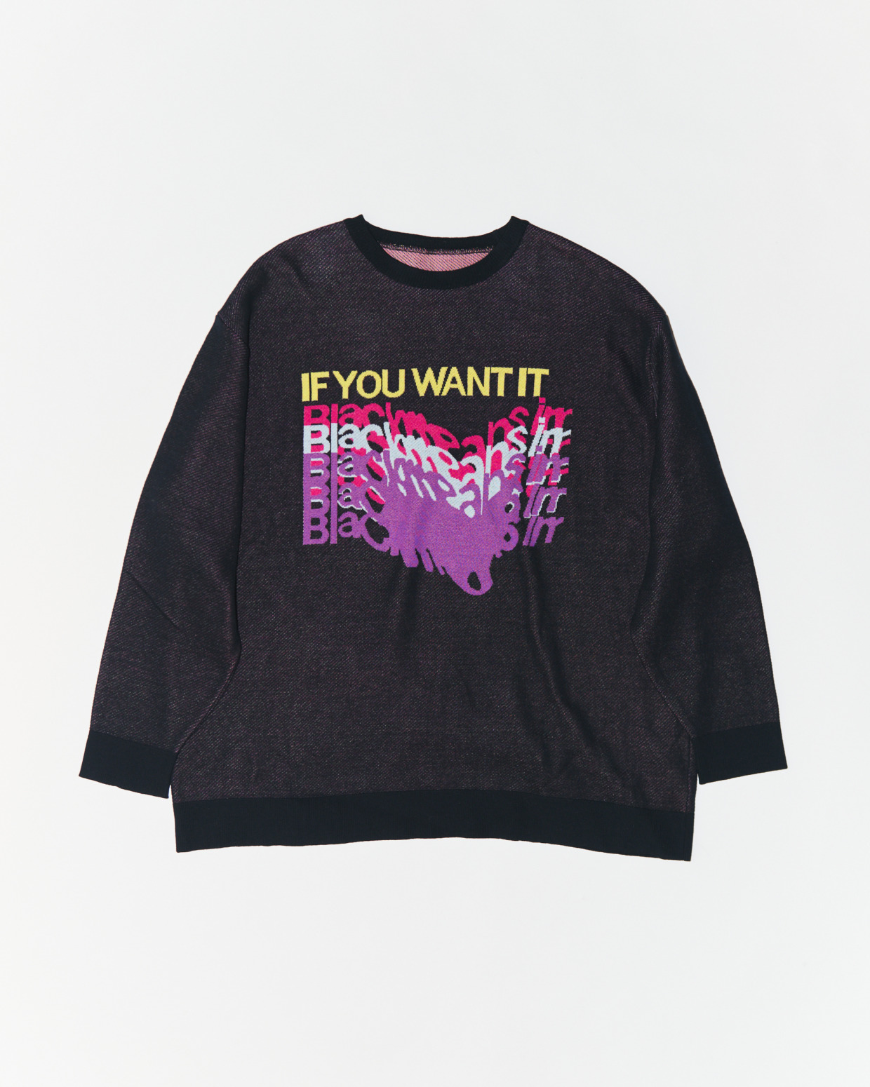 945-82GKN50-1 MELTING LOGO KNIT SWEATER